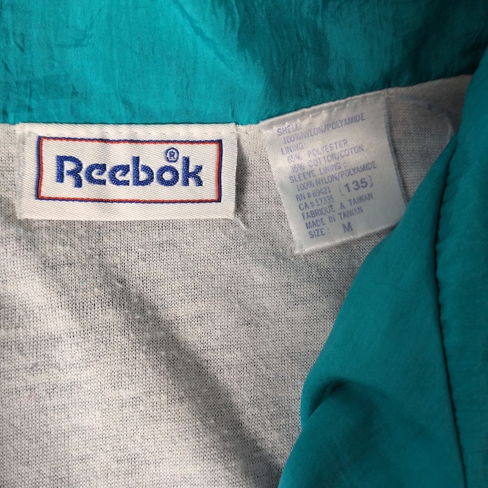 Vintage 90's Reebok Purple and Teal Track Jacket - Picture 5 of 8